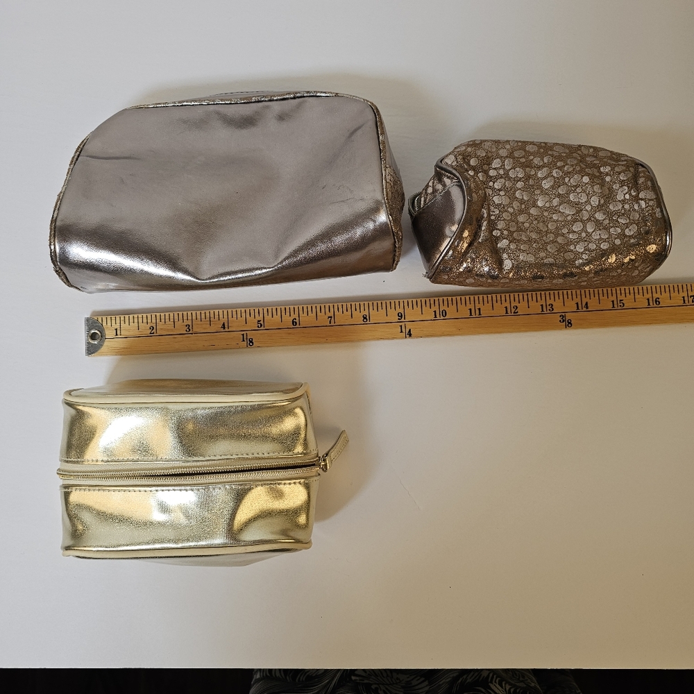 3 various Lancome makeup pouches